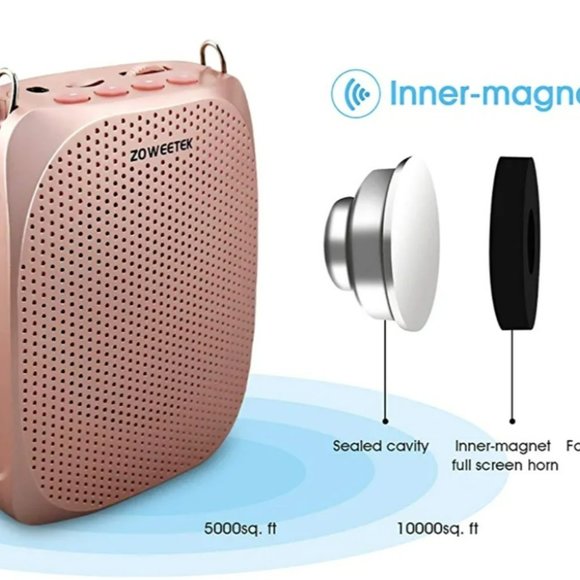 ZOWEETEK Portable Voice Amplifier Microphone Headset for Speakers - Picture 3 of 11